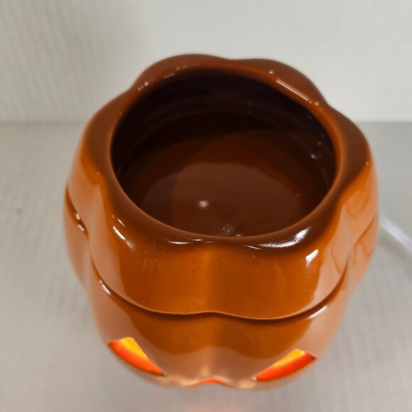 Ceramic Intertek Jack O Lantern Wax Bar Warmer, Halloween. Electric Lantern - Picture 2 of 10